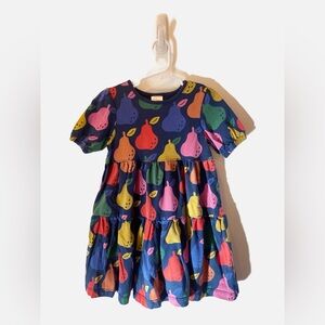 Hanna Andersson Twirly Dress in Colorful Pears On Navy - 4T